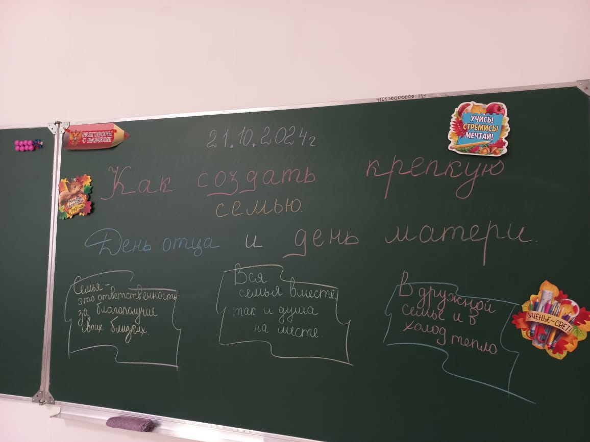 «Разговоры о важном». «Как создать крепкую семью. День отца и День матери».