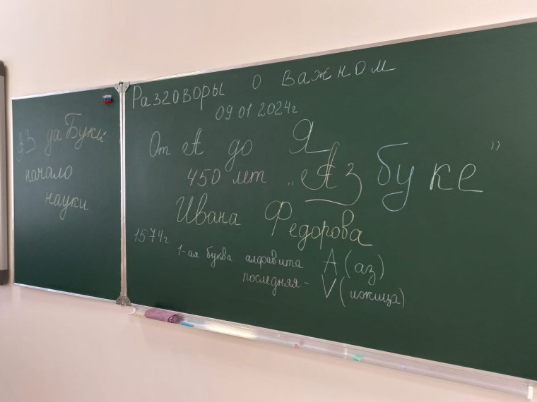 Классные часы на тему « От А до Я. 450 лет "Азбуке" Ивана Фёдорова.